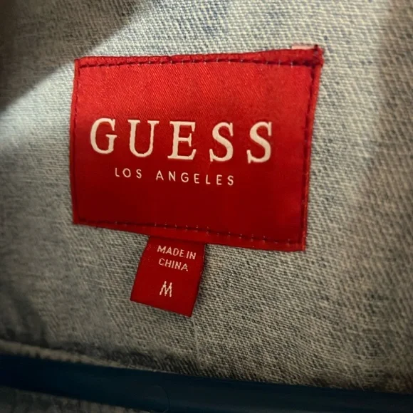 GUESS Classic Light Blue Jean Jacket - Picture 3 of 6